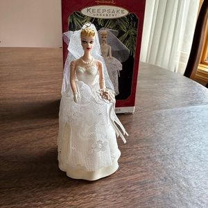 Wedding day Barbie handcrafted ornament